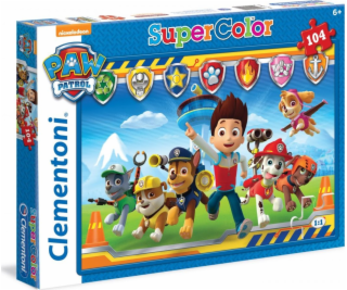 Puzzle 104 dílků Paw Patrol Super Color