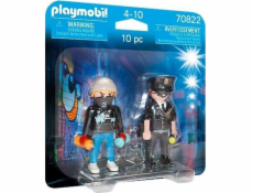 Playmobil Figures Duo Pack 70822 Policista a graffiti umělec