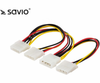 Savio Molex - Molex x3, 0.18m, Wielokolorowy (SAVIO AK-16)