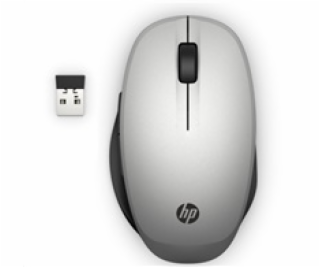 HP 300 bezdrátová myš Dual Mode - stříbrná