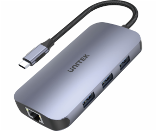 UNITEK D1071A interface húb USB 3.0 SuperSpeed 5 Gb/s Silver