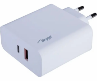 Akyga USB Nabíječka USB-A + USB-C PD 5-20V / max. 3.25A 6...