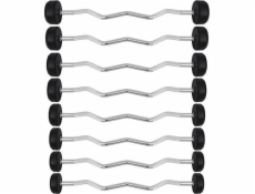 HMS GSL25 fixed barbell/rubber broken bar 25 kg