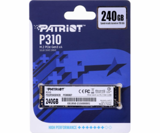 PATRIOT P310 240GB SSD / Interní / M.2 PCIe Gen3 x4 NVMe ...