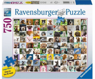 2D puzzle veľkoformátové 99 roztomilých psov 750 dielikov