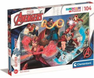 Puzzle se třpytkami 104 prvků The Avengers