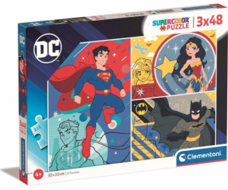 3 x 48 dílků puzzle Super Kolor DC Comics