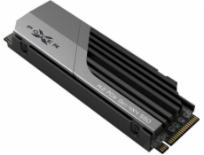 SILICON POWER PCIe Gen 4x4 XS70 Internal solid state drive SSD 2TB M.2 2280 NVMe 1.4 (SP02KGBP44XS7005) Black Grey