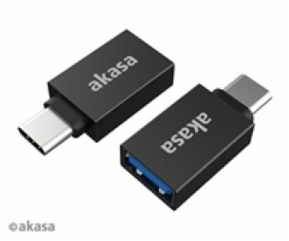 AKASA adaptér USB3.1 Gen2 Type-A na Type-C (F/M), 2ks v b...