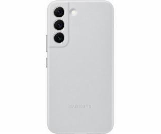 Samsung Kožený zadní kryt pro Samsung Galaxy S22 Light Gray