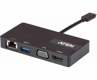 ATEN USB-C Multiport Mini Dock with Power Pass-Through