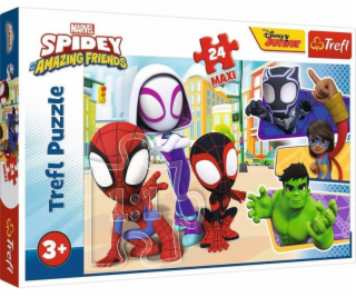 Puzzle 24 maxi přátel Spidaye a Spidermana