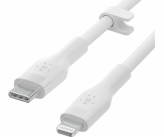 Belkin kabel USB-C na LTG_silikon, 3M, bilý