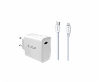 Devia Smart series PD quick charger suit (EU,18W) white