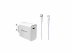 Devia Smart series PD quick charger suit (EU,18W) white