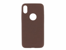 Tellur Cover Slim Synthetic Leather for iPhone X/XS hnedý