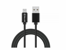 Tellur Data cable, USB do Micro USB, Nylon Braided, 1m black