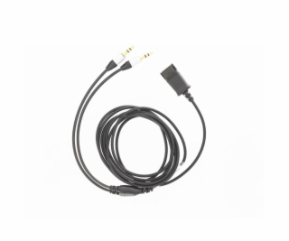 Tellur QD to 2 x Jack 3.5mm adapter cable 2.2m black