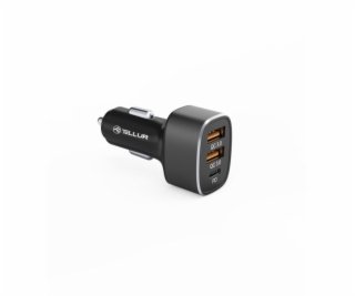 Tellur Car Charger FCC9, 56W, 9A (2XQC 3.0 + PD20W) čierna