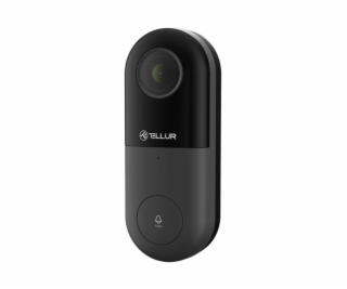 Tellur Video DoorBell WiFi, 1080P, PIR, Wired, Black