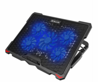 Tellur Cooling pad Basic 17, 5 fanúšikov, LED, black