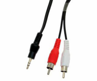 SBOX Kábel prepajaci jack 3,5mm/2x RCA (cinch) 2m