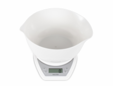 Salter 1024 WHDR14 Digital Kitchen Scales with Dual Pour Mixing Bowl White