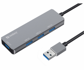 Sandberg 333-67 USB-A Hub 1xUSB3.0+3x2.0 SAVER