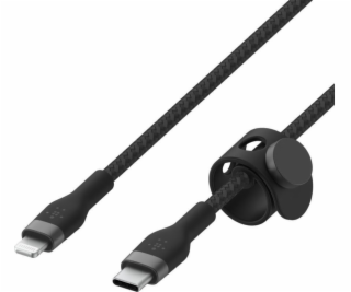 Belkin kabel USB-C s konektorem LTG,3M černý pletený