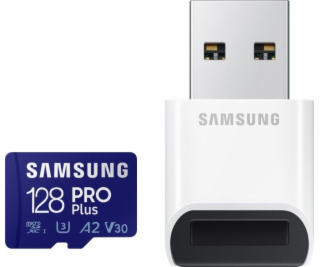 Samsung micro SDHC karta 128GB PRO Plus + USB adaptér