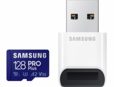 Samsung micro SDHC karta 128GB PRO Plus + USB adaptér