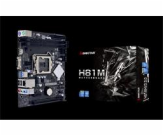 BIOSTAR, Intel H81, v3.0, Socket 1150, uATX, GbE LAN 