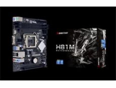 BIOSTAR, Intel H81, v3.0, Socket 1150, uATX, GbE LAN 