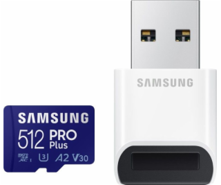 Samsung micro SDHC karta 512GB PRO Plus + USB adaptér