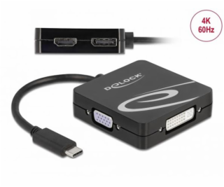 Delock USB Type-C™ adaptér pro monitor VGA, DVI, HDMI neb...