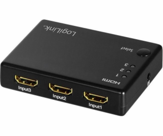 Prepínač logilink logiLink Switch HDMI 3x1-Port, 1080p/60...