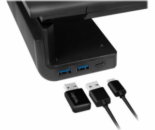 LogiLink LogiLink Monitorerhöhung,420-520mm, ergo.,2xUSB ...