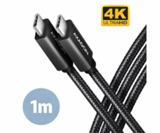 AXAGON BUCM32-CM10AB, SPEED+ kabel USB-C <-> USB-C, 1m, U...