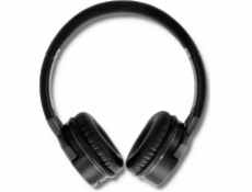 Qoltec 50825 headphones/headset Wired & Wireless Head-Band Calls/Music Micro-USB Bluetooth Black Grey