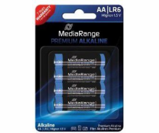MediaRange Premium baterie Mignon AA 1,5V Alkalické 4pck/BAL