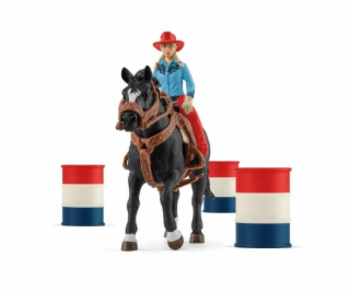 Schleich Farm World     42576 Cowgirl Barrel Racing Fun