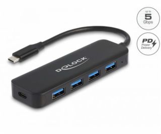 Delock Rozbočovač USB Type-C™, 4 porty, USB 3.2 Gen 1 a s...