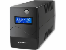 UPS Qoltec Qoltec Nepřerušitelný zdroj napájení UPS | Monolit | 1000VA | 600W | LCD | USB | RJ45