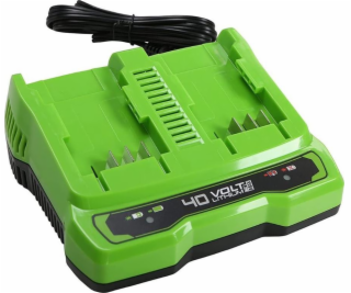 Greenworks 40V Dual Slot 2A Greenworks G40X2CUC2 Charger ...