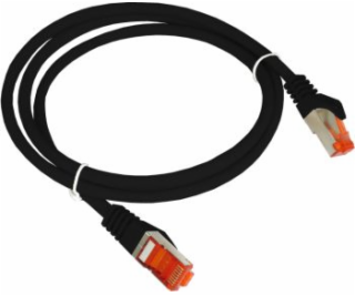 Alantec Patch-cord F/UTP kat.6 PVC 0.25m czarny ALANTEC