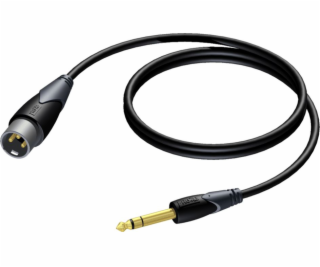 XLR kabel samec - 6,3 mm samec stereo jack 1,5 m