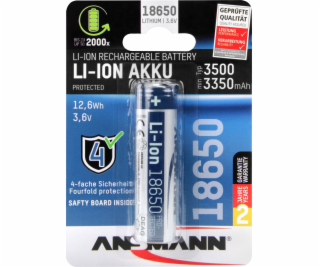 Ansmann Li-Ion 18650 3500mAh 3,6V aku 12,6Wh 1307-0001