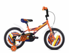 Detský bicykel Capriolo BMX 16 HT MUSTANG oranžovo-modro-čierny