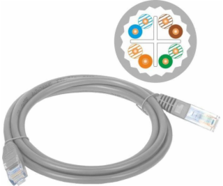 A-LAN KKU6ASZA1.0 networking cable Grey 1 m Cat6 U/UTP (UTP)