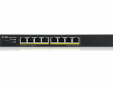 Zyxel GS1915-8EP 8-port Gigabit Web Smart PoE switch, 8x gigabit RJ45, fanless, 60W PoE budget